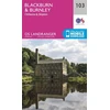 KNYGA Ordnance Survey Blackburn &amp; Burnley, Clitheroe &amp; Skipton