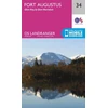 KNYGA Ordnance Survey Fort Augustus, Glen Roy &amp; Glen Moriston