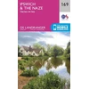 KNYGA Ordnance Survey Ipswich, the Naze &amp; Clacton-on-Sea