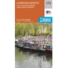 KNYGA Ordnance Survey London North, The City, West End, Enfield, Ealing, Harrow &amp; Watford