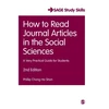 KNYGA Phillip Chong Ho Shon How to Read Journal Articles in the Social Sciences