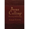 KNYGA Sarah Young Jesus Calling Morning and Evening, Brown Leathersoft Hardcover, with Scripture References
