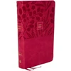 KNYGA Thomas Thomas Nelson NKJV, End-of-Verse Reference Bible, Personal Size Large Print, Leathersoft, Rožinė, Thumb Indexed, Raudona Letter, Comfort Print