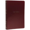 KNYGA Thomas Thomas Nelson NKJV Holy Bible, Giant Print Center-Column Reference Bible, Burgundy Leather-look, 72,000+ Cross References, Raudona Letter, Comfort Print: New King James Version