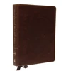 KNYGA Thomas Thomas Nelson NKJV, Journal the Word Bible, Bonded Leather, Brown, Raudona Letter, Comfort Print