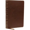KNYGA Thomas Thomas Nelson NKJV, Single-Column Wide-Margin Reference Bible, Leathersoft, Brown, Raudona Letter, Comfort Print