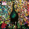 Dėlionė Tree Flame Adult Jigsaw Puzzle Louis Comfort Tiffany: Displaying Peacock