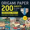 KNYGA Tuttle Publishing Origami Paper 200 sheets Japanese Hiroshige Prints 6.75 inch