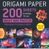 KNYGA Tuttle Publishing Origami Paper 200 sheets Milky Way Photos 6 Inches (15 cm)