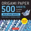 KNYGA Tuttle Publishing Origami Paper 500 sheets Mėlyna and Baltas 4" (10 cm)