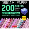 KNYGA Tuttle Publishing Staff Origami Paper 200 sheets Cherry Blossoms 6 inch (15 cm)
