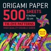 KNYGA Tuttle Tuttle Publishing Origami Paper 500 sheets Tie-Dye Patterns 6" (15 cm)