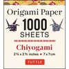 KNYGA Tuttle Tuttle Publishing Origami Paper Chiyogami 1,000 sheets 2 3/4 in (7 cm)