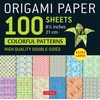 KNYGA Tuttle Tuttle Studio Origami Paper 100 sheets Colorful Patterns 8 1/4" (21 cm)