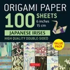 KNYGA Tuttle Tuttle Studio Origami Paper 100 sheets Japanese Flowers 6" (15 cm)