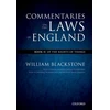 KNYGA William Blackstone Oxford Edition of Blackstone's: Commentaries on the Laws of England