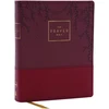 KNYGA Zondervan Prayer Bible: Pray God’s Word Cover to Cover (NKJV, Burgundy Leathersoft, Raudona Letter, Comfort Print)