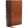 KNYGA Zondervan Publishing KJV Holy Bible with 73,000 Center-Column Cross References, Brown Leathersoft, Raudona Letter, Comfort Print (Thumb Indexed): King James Version