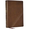 KNYGA Zondervan Publishing KJV, Word Study Reference Bible, Leathersoft, Brown, Raudona Letter, Thumb Indexed, Comfort Print