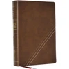 KNYGA Zondervan Publishing KJV, Word Study Reference Bible, Leathersoft, Brown, Raudona Letter, Comfort Print