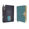 KNYGA Zondervan Publishing NASB, Thinline Bible, Leathersoft, Teal, Raudona Letter, 1995 Text, Comfort Print