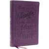 KNYGA Zondervan Publishing NKJV, Giant Print Center-Column Reference Bible, Verse Art Cover Collection, Leathersoft, Violetinė, Thumb Indexed, Raudona Letter, Comfort Print