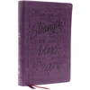 KNYGA Zondervan Publishing NKJV, Giant Print Center-Column Reference Bible, Verse Art Cover Collection, Leathersoft, Violetinė, Raudona Letter, Comfort Print, Holy Bible, New King James Version