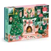 KNYGA Galison Cozy by the Fireplace 1000 Piece Puzzle