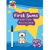 KNYGA Bookshop First Sums Wipe-Clean Activity Book for Ages 4-5 (with pen)