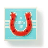 KNYGA Brass Brass Monkey Giddy Up Tabletop Horseshoes Game