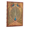 KNYGA Bookshop Hafiz’s Peacocks (Sangorski &amp; Sutcliffe) Midi Unlined Hardcover Journal (Elastic Band Closure)