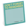 KNYGA Bookshop Knock Knock Don't Forget to Remember Sticky Note (Pastel)