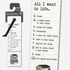 Bookshop Literary Bookmarks - All I Want In Life...