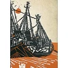 KNYGA Bookshop Mooring (Alistair Bell Collection) Midi Lined Hardcover Journal (Elastic Band Closure)