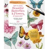 KNYGA Chithra Shaan Beautiful Butterflies and Flowers, 20 Step-by-Step No-Sketch Projects on Watercolor Paper