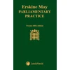 KNYGA David Natzler Erskine May: Parliamentary Practice