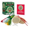 KNYGA Dennis Caetano Wooden Christmas Ornaments Cross-Stitch Kit, Everything You Need to Create 3 Keepsakes