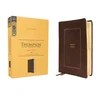 KNYGA Frank Charles Thompson KJV, Thompson Chain-Reference Bible, Large Print, Leathersoft, Brown, Raudona Letter, Comfort Print