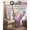 KNYGA Heather Black Quilt Modern Curves &amp; Bold Stripes