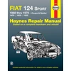 KNYGA John Haynes Fiat 124 Sport Coupe &amp; Spider (1968-1978) Haynes Repair Manual (USA)