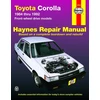 KNYGA John Haynes Toyota Corolla FWD (1984-1992) Haynes Repair Manual (USA)