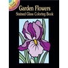 KNYGA Marty Noble Mini Garden Flowers Stained Glass Coloring Book