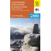 KNYGA Ordnance Survey Lochnagar, Glen Muick &amp; Glen Clova, Ballater &amp; Balmoral