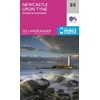 KNYGA Ordnance Survey Newcastle Upon Tyne, Durham &amp; Sunderland