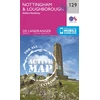KNYGA Ordnance Survey Nottingham & Loughborough, Melton Mowbray