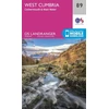 KNYGA Ordnance Survey West Cumbria, Cockermouth &amp; Wast Vanduo