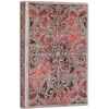 KNYGA paperblanks Garnet (Sidabrinis Filigree Collection) Midi Unlined Softcover Flexi Journal