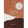 KNYGA r.h. Sin I Hope This Reaches Her in Time Revised Edition