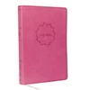 KNYGA Thomas Thomas Nelson KJV Holy Bible: Value Large Print Thinline, Rožinė Leathersoft, Raudona Letter, Comfort Print: King James Version