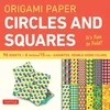 KNYGA Tuttle Tuttle Publishing Origami Paper Circles and Squares 96 Sheets 6" (15 cm)